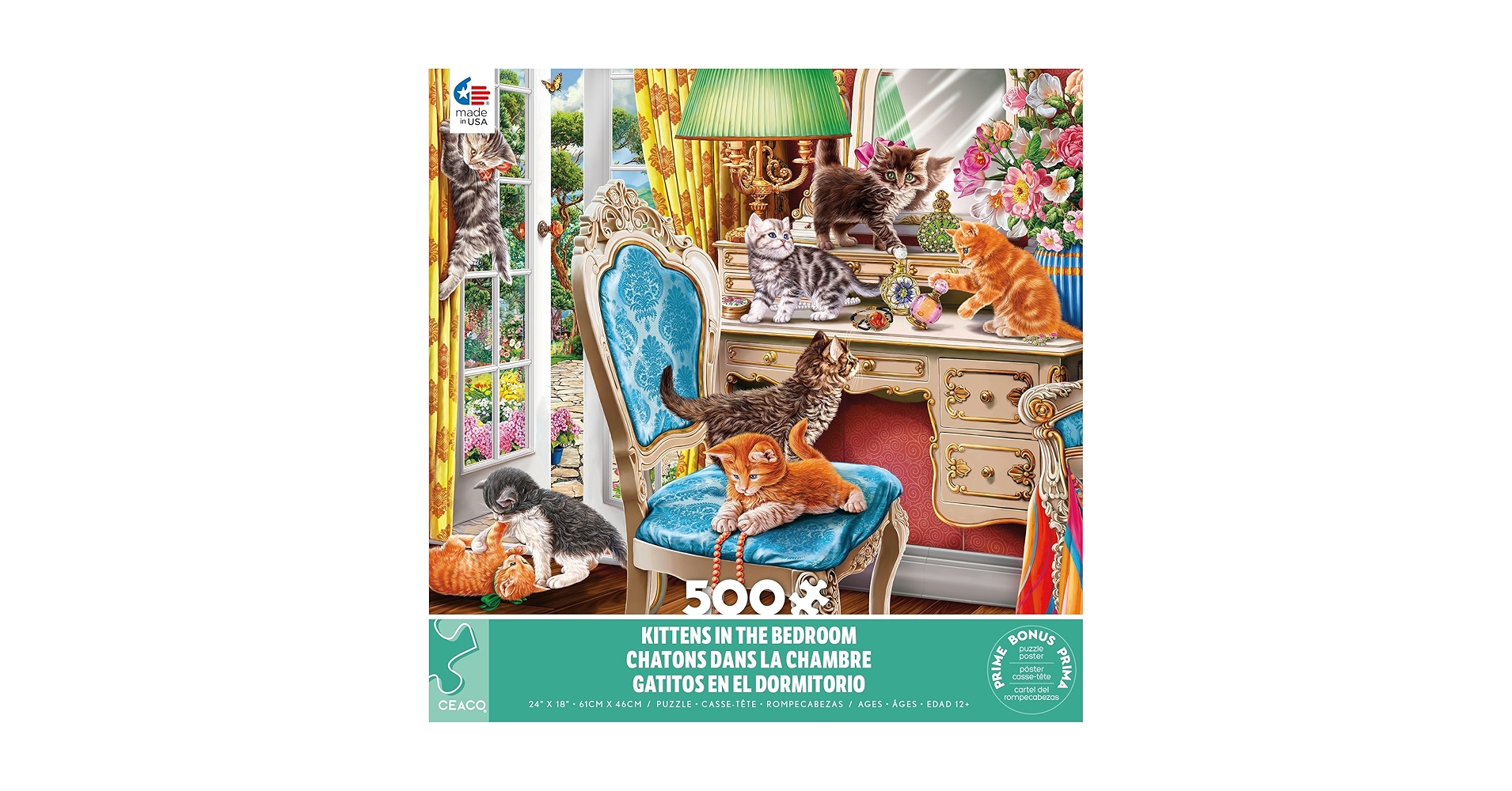 Amazon.com: Ceaco - Paws Gone Wild - Kittens in The Bedroom